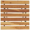 vidaXL Folding Bistro Table 55x54x71 cm Solid Wood Teak and Steel
