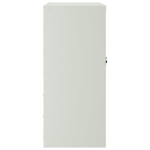 vidaXL File Cabinet Light Grey 79x40x90 cm Steel