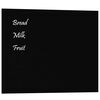 vidaXL Wall-mounted Magnetic Board Black 50x40 cm Tempered Glass