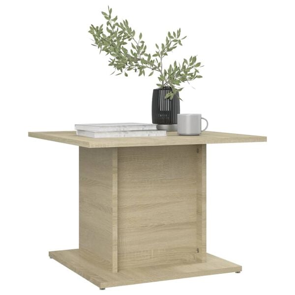 vidaXL Coffee Table Sonoma Oak 55.5x55.5x40 cm Engineered Wood