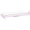 vidaXL Garden Bench Cushions 2pcs Leaf Pattern 150x50x7cm Fabric