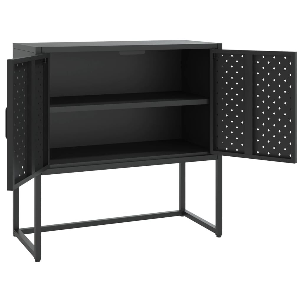 vidaXL Sideboard Black 75x35x75 cm Steel