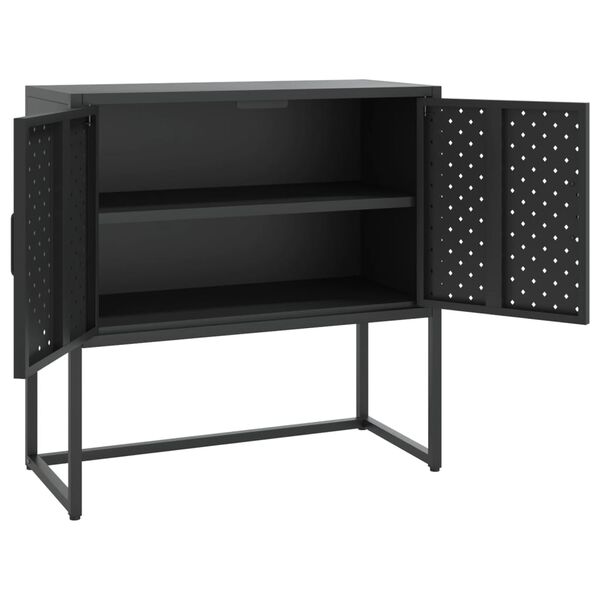 vidaXL Sideboard Black 75x35x75 cm Steel