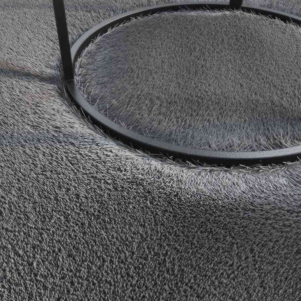 vidaXL Washable Rug Soft Shaggy Anthracite 160x230 cm Anti Slip