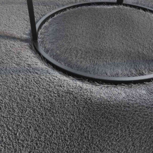 vidaXL Washable Rug Soft Shaggy Anthracite 160x230 cm Anti Slip