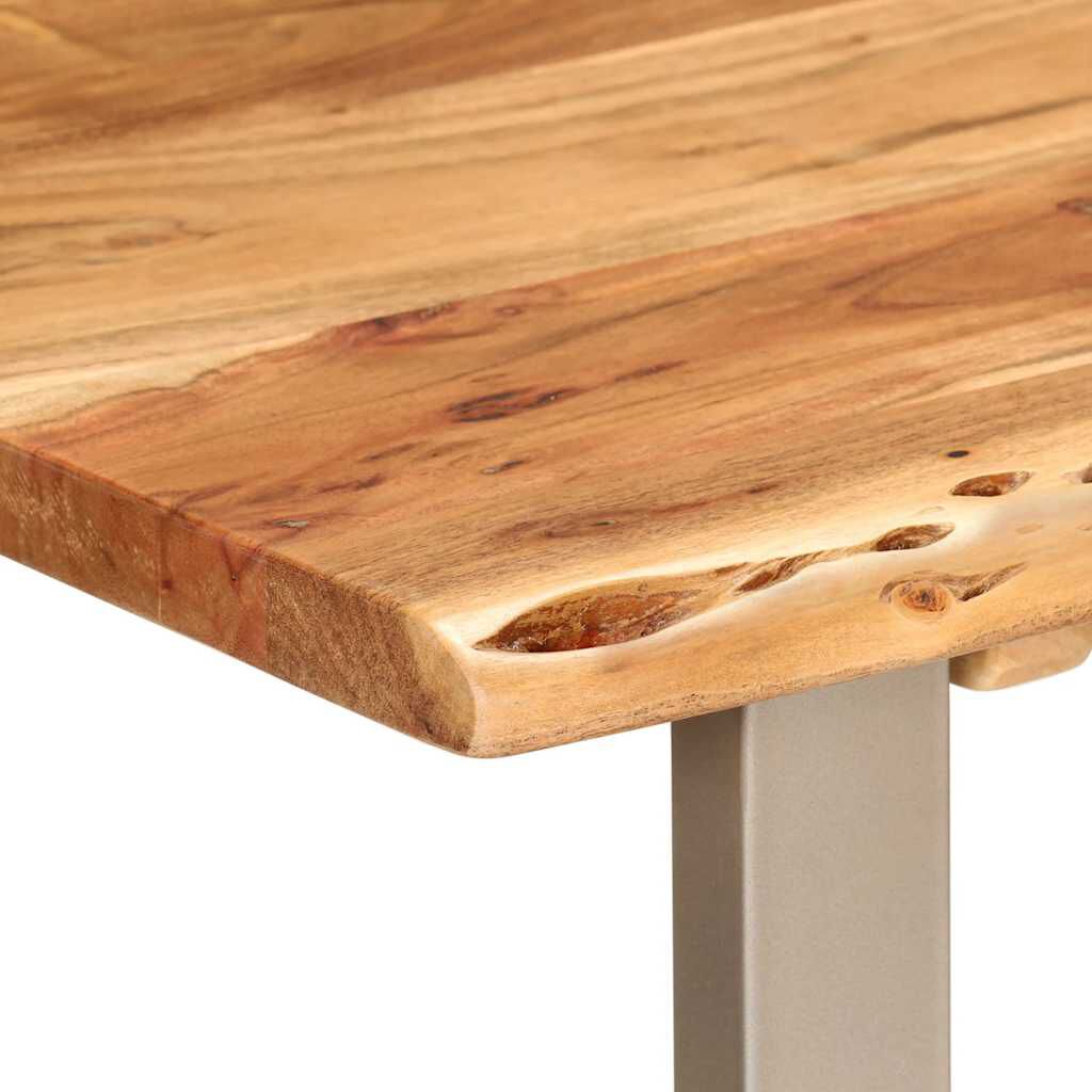 vidaXL Dining Table 110x50x76 cm Solid Wood Acacia