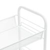 vidaXL 4-Tier Kitchen Trolley White 46x26x85 cm Iron