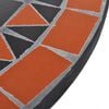 vidaXL Bistro Table Terracotta and White 60 cm Mosaic