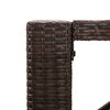 vidaXL 9 Piece Garden Bar Set Brown Poly Rattan