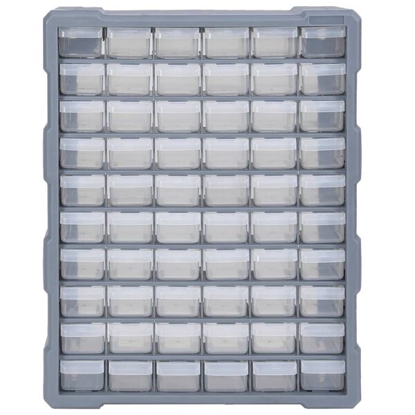 vidaXL Multi-drawer Organiser with 60 Drawers 38x16x47.5 cm