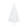 vidaXL Artificial Half Pre-lit Christmas Tree with Stand White 120 cm PVC