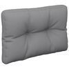 vidaXL Pallet Cushions 2 pcs Grey Fabric