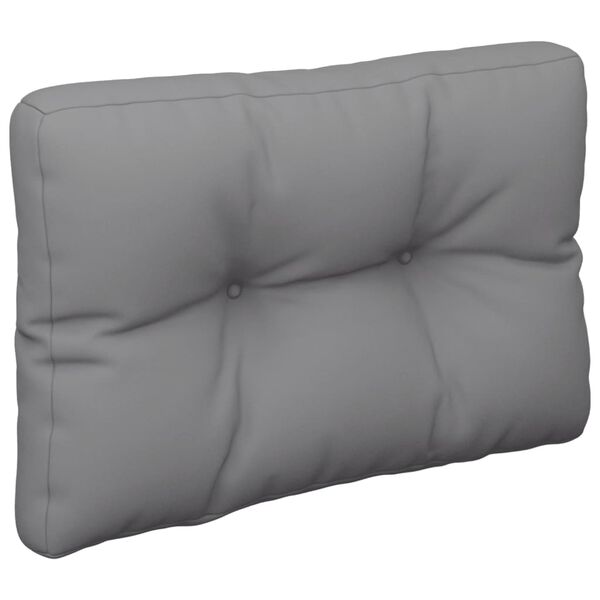 vidaXL Pallet Cushions 2 pcs Grey Fabric
