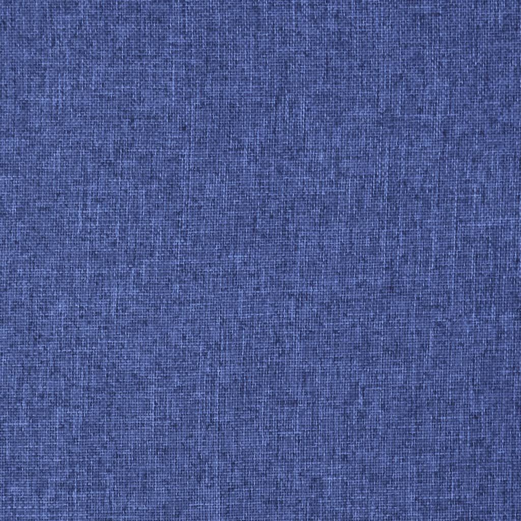 vidaXL Folding Floor Chair Blue Fabric