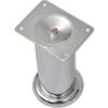vidaXL Round Sofa Legs 8 pcs Chrome 180 mm