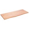 vidaXL Bathroom Countertop Light Brown 100x40x2 cm Treated Solid Wood
