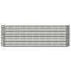 vidaXL Garden Raised Bed Galvanised Steel 224x40x68 cm Silver