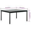 vidaXL 5 Piece Garden Lounge Set with Cushions Black PVC
