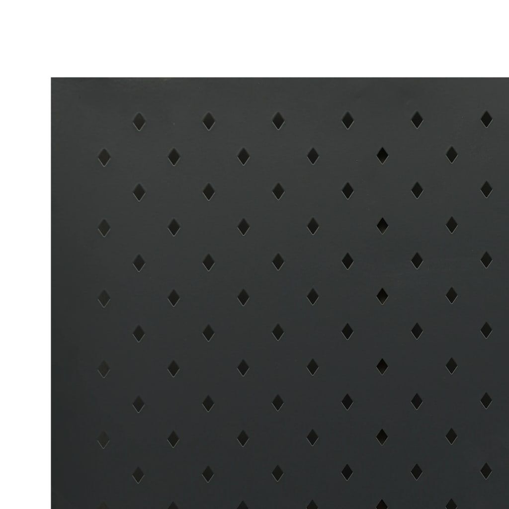 vidaXL 3-Panel Room Divider Black 120x180 cm Steel