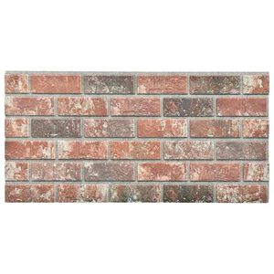 vidaXL 3D Wall Panels with Dark Brown & Grey Brick Design 10 pcs EPS