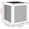 vidaXL Storage Box with Storage White 55 x 53 x 57 cm Polypropylene