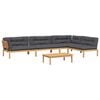 vidaXL 5 Piece Garden Pallet Sofa Set with Cushions Solid Wood Acacia