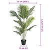 vidaXL Artificial Palm Tree Green 120 cm PP