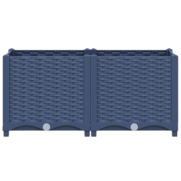 vidaXL Raised Bed 80x40x38 cm Polypropylene