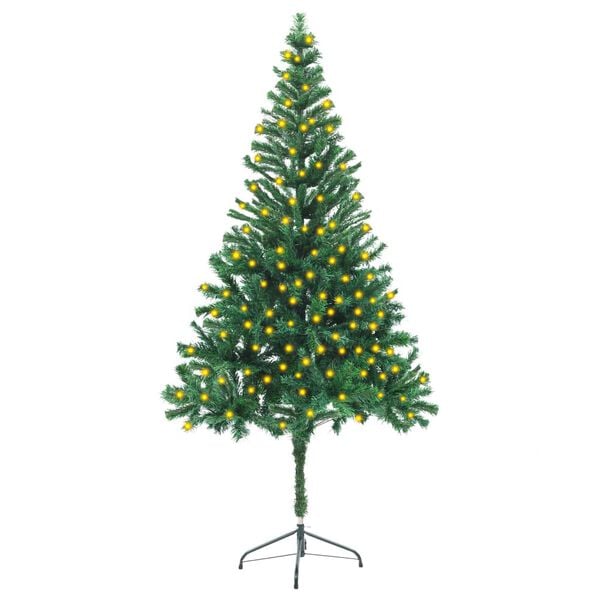 vidaXL Artificial Pre-lit Christmas Tree with Stand 180 cm 564 Branches