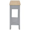 vidaXL Console Table Grey 110x35x80 cm Wood