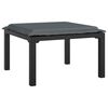 vidaXL 4 Piece Garden Lounge Set Black and Grey Poly Rattan