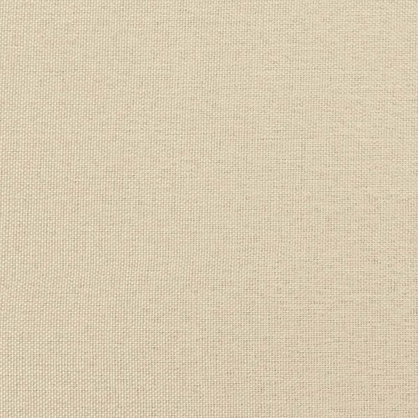 vidaXL Rocking Chair with a Stool Cream Fabric