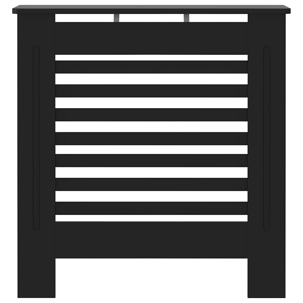 vidaXL MDF Radiator Cover Black 78 cm