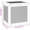 vidaXL Garden Storage Box Light Brown 55.5x43x53 cm Polypropylene