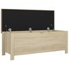 vidaXL Storage Box with Cushion Sonoma Oak 105x40x45 cm