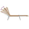 vidaXL Folding Sun Loungers 2 pcs Steel and Fabric Taupe