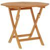 vidaXL Folding Garden Table 85x85x76 cm Solid Teak Wood
