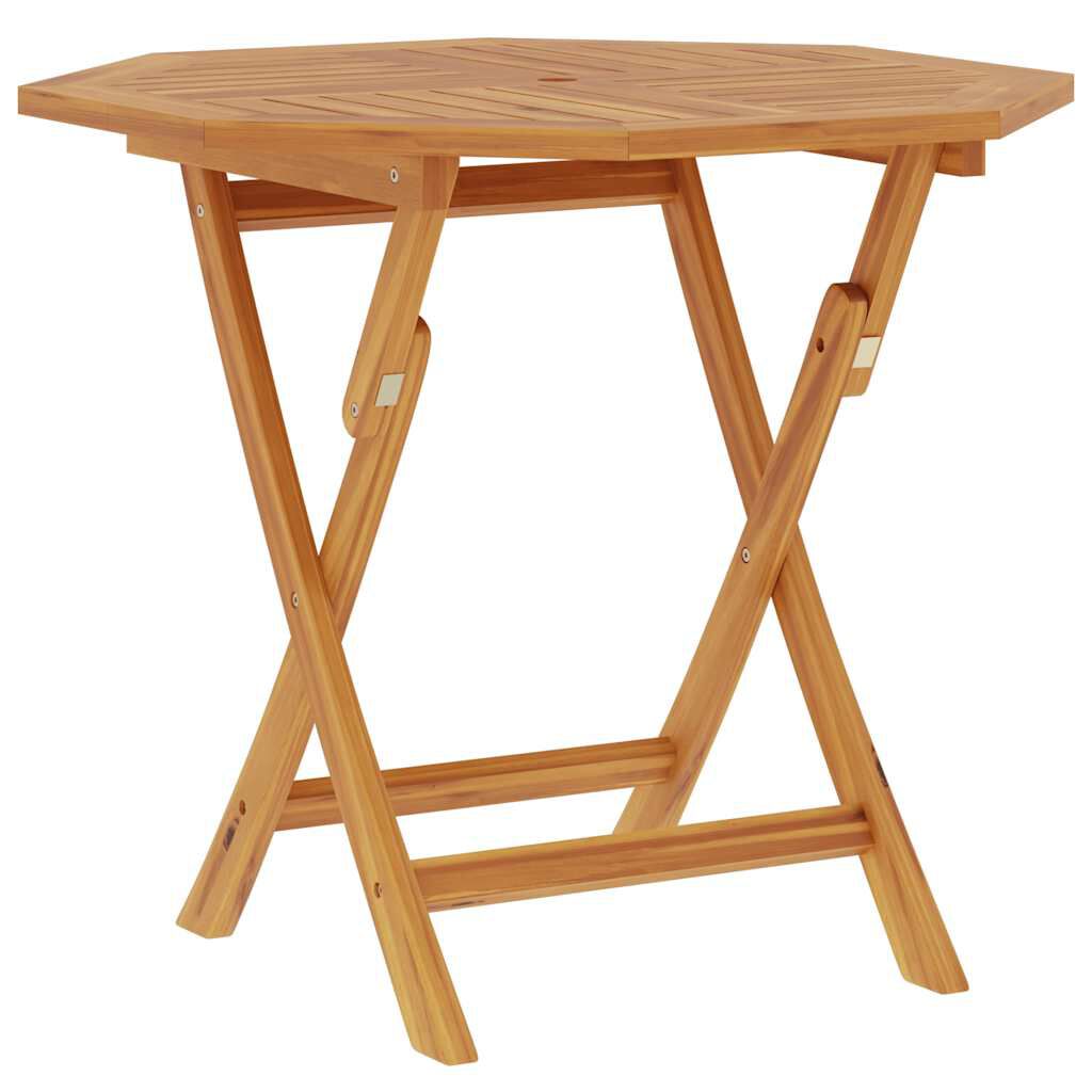 vidaXL Folding Garden Table 85x85x76 cm Solid Teak Wood