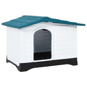 vidaXL Dog House Blue 90.5x68x66 cm Polypropylene