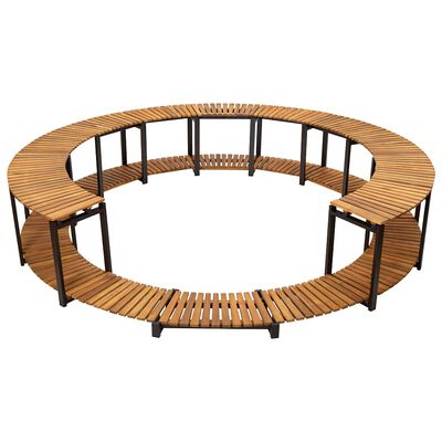 vidaXL Spa Surround 273x53 cm Solid Acacia Wood