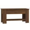 vidaXL Coffee Table Brown Oak 101x49x52 cm Engineered Wood