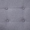 vidaXL 2-Seater Sofa with Armrests Light grey Steel and Fabric