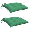 vidaXL Chair Cushions 2 pcs Green 50x50x7 cm Oxford Fabric