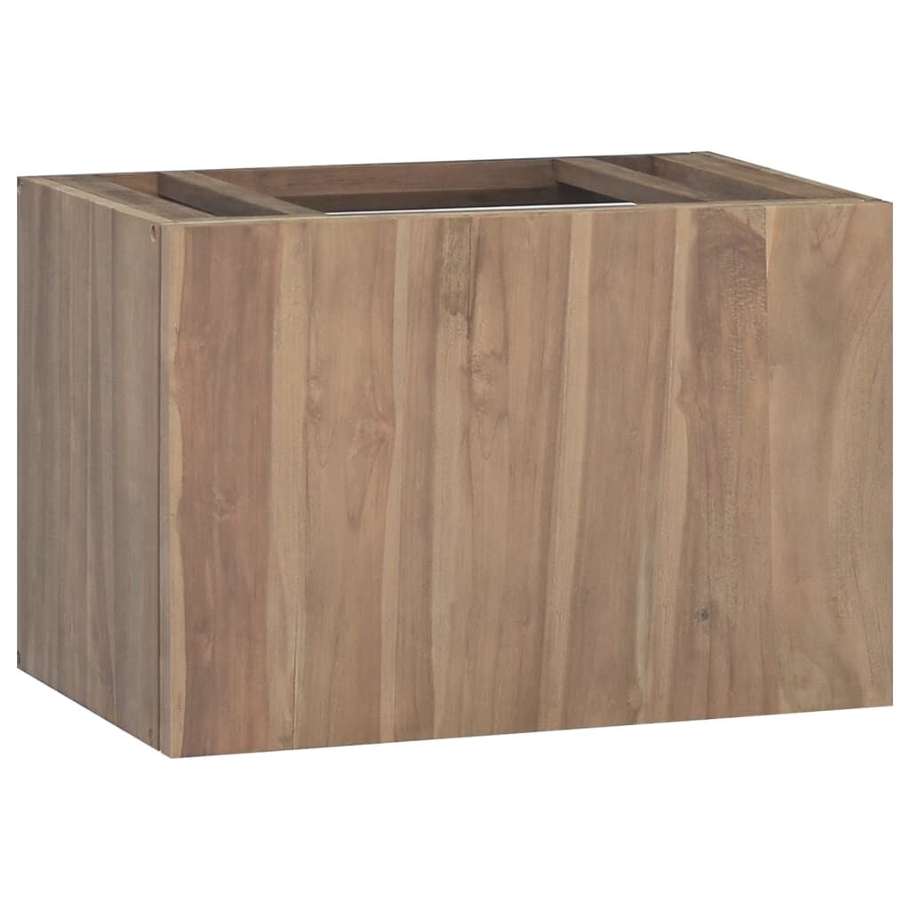 vidaXL Wall-mounted Bathroom Cabinet 60x39x40 cm Solid Wood Teak