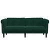vidaXL Sofa 2-Seater Dark Green Velvet
