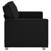 vidaXL Sofa Black 160 x 80 x 84 cm Fabric