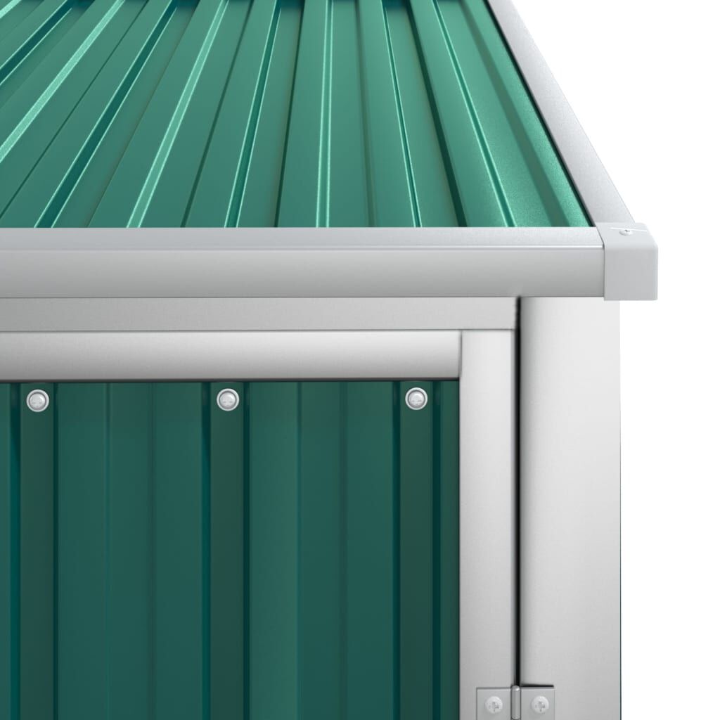 vidaXL Garden Tool Shed Green 88x89x161 cm Galvanised Steel