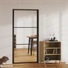 vidaXL Interior Door ESG Glass and Aluminium 102.5x201.5 cm Black