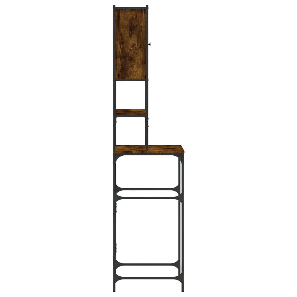 vidaXL Washing Machine Cabinet Smoked Oak 68x48.5x194 cm