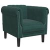 vidaXL Sofa Chair Dark Green Velvet